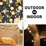 ampoules led filament doré blanc chaud vintage 20pcs e12 étanches 110v 220v 24v 5v