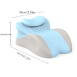 coussin ergonomique gris moderne lit inclinable multipurpose mémoire foam lavable