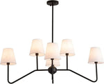 lustre industriel moderne têtes pendentif noir blanc salon chambrehôtel