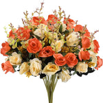 bouquet fleurs artificielles pivoine soie mariage décoration intérieure table jardin vert foncé roseclair