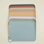 tapis souris silicone sans motif moderne rose beige gris vert bleu jaune marron respectueux