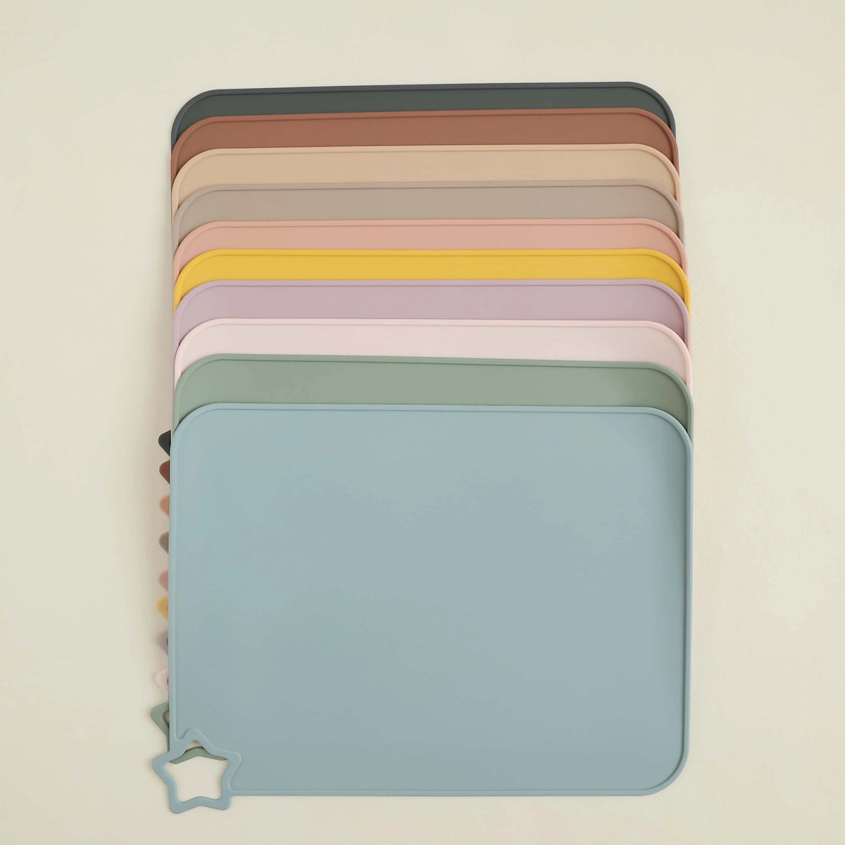 tapis souris silicone sans motif moderne rose beige gris vert bleu jaune marron respectueux