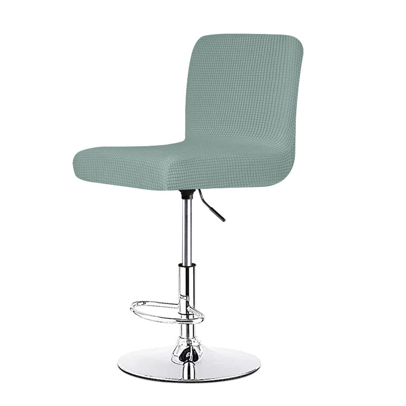 housse chaise élasthanne quadrillée moderne ajustable jaune gris restaurant banquet