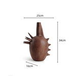 vase moderne céramique beige marron texture naturelle minimaliste décoration maison