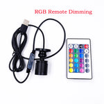 projecteur led rgb noir moderne 1w 3w usb 5v télécommande adhésif opaque