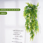 plantes artificielles feuilles vertes vigne moderne décoration murale extérieur accrochées 85cm