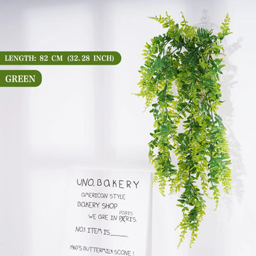 plantes artificielles feuilles vertes vigne moderne décoration murale extérieur accrochées 85cm