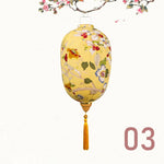 lanternes chinoises traditionnelles multicolores fleurs opaques tassel fêtes nouvelles années