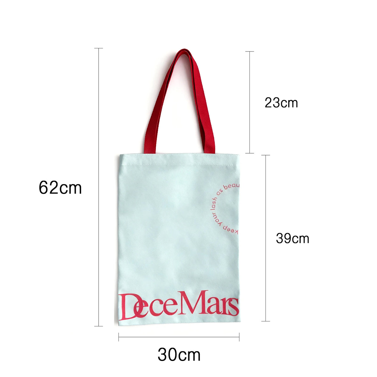 sac main bleu clair rouge imprimé moderne poignées tissu keep your look as beautiful