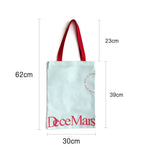 sac main bleu clair rouge imprimé moderne poignées tissu keep your look as beautiful