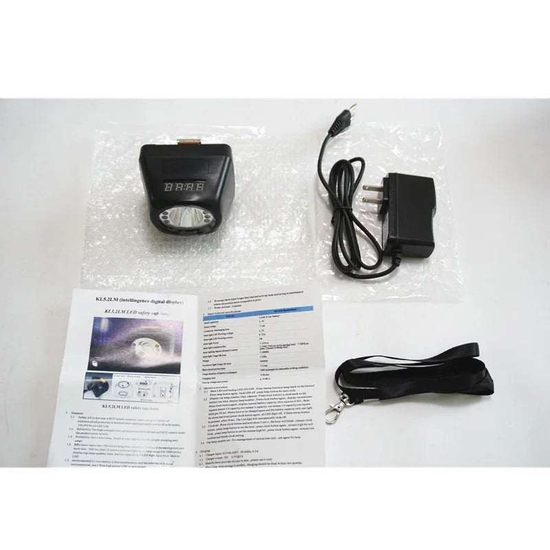 lampe frontale noire led super lumineuse 7000 lumens chargeur clip moderne