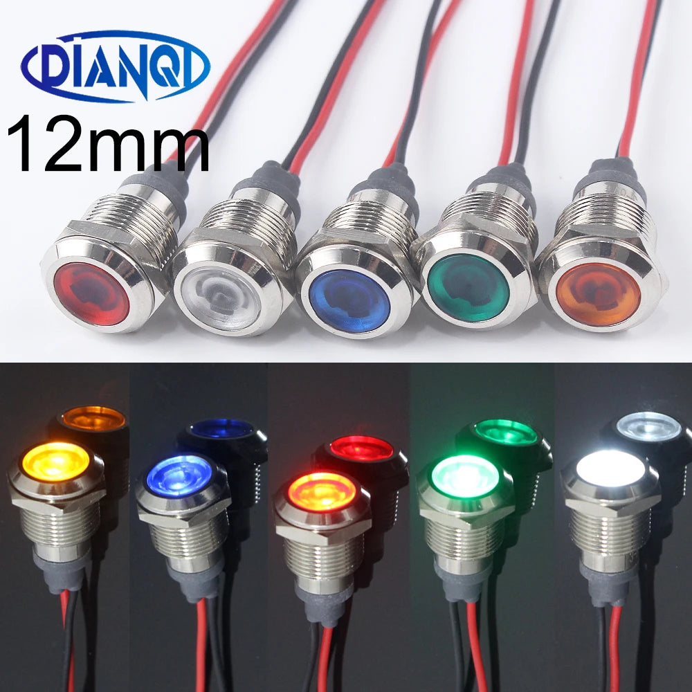ampoules led 12v 24v 6v rouge bleu vert blanc adhésives câbles ronds modernes