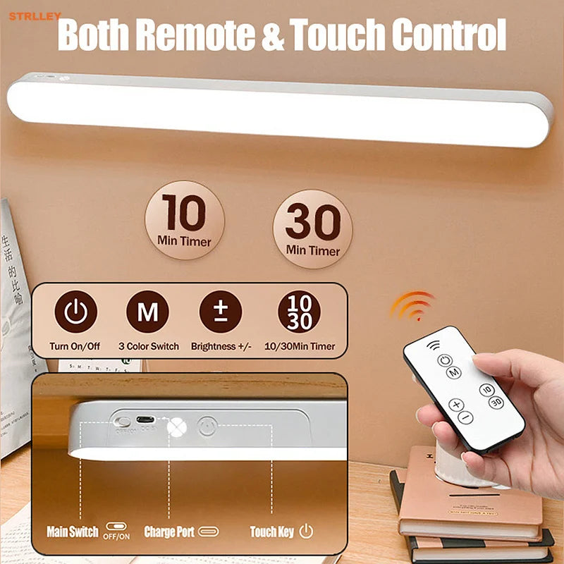 lampe led moderne rechargeable télécommande interrupteur tactile 28 48 cm blanc adjustable