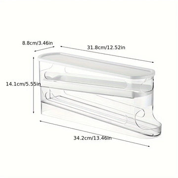 rangement œufs réfrigérateur transparent couvercle blanc moderne minimaliste plateaux plastique qualité alimentaire