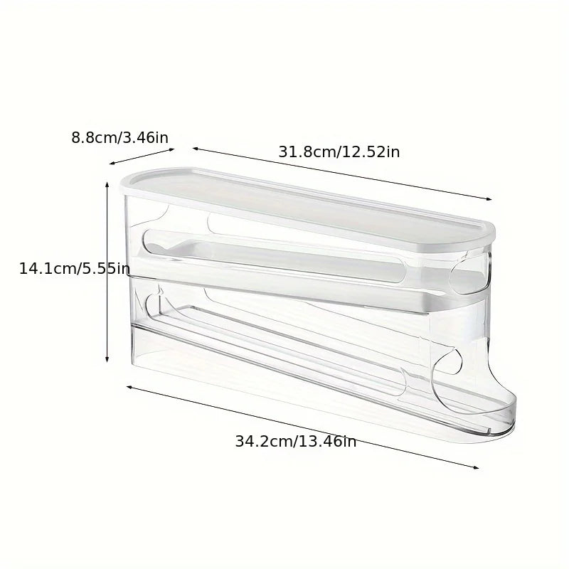 rangement œufs réfrigérateur transparent couvercle blanc moderne minimaliste plateaux plastique qualité alimentaire