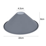abat jour moderne fer noir blanc vert clair orange tringle ampoule fixe suspension