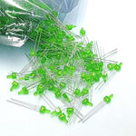 diodes led multicolore rouge vert bleu transparentes pack 100 pièces standard