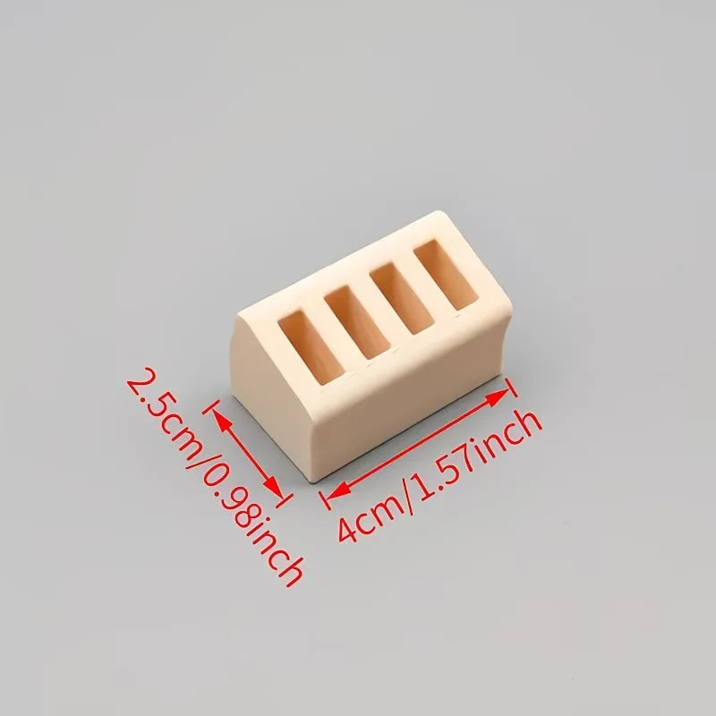 support chargeur moderne réutilisable plastique beige clair quatre fentes opaques objets divers respectueux environnement