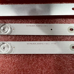 bandes rétroéclairage led argentées modernes kit tv tv 8pcs