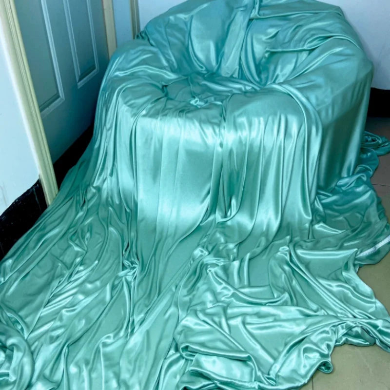 drap lit satin soyeux moderne double face blanc vert bleu rose orange refroidissant double