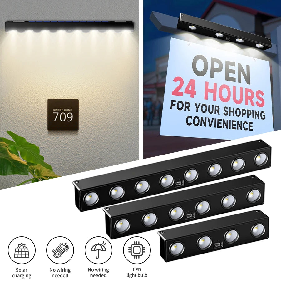 lampe solaire led noir moderne minimaliste extérieure jardin contemporaine fixée vis supplémentaires