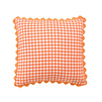 taies d'oreiller carreaux douces moderne confortables lit maison couleurs vert jaune rose orange beige