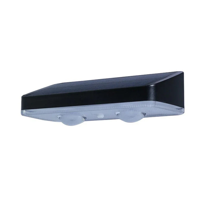 applique murale solaire moderne noire lumières led ip65 étanche cale