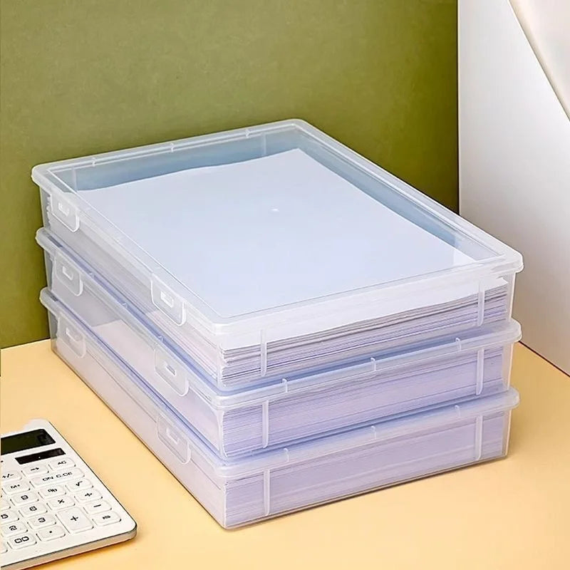 organisateur papier transparent moderne réutilisable plastique clips papier a4 examens
