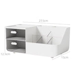 organisateur blanc compartiments rangement minimaliste moderne japonais mat plastique transparent compartments