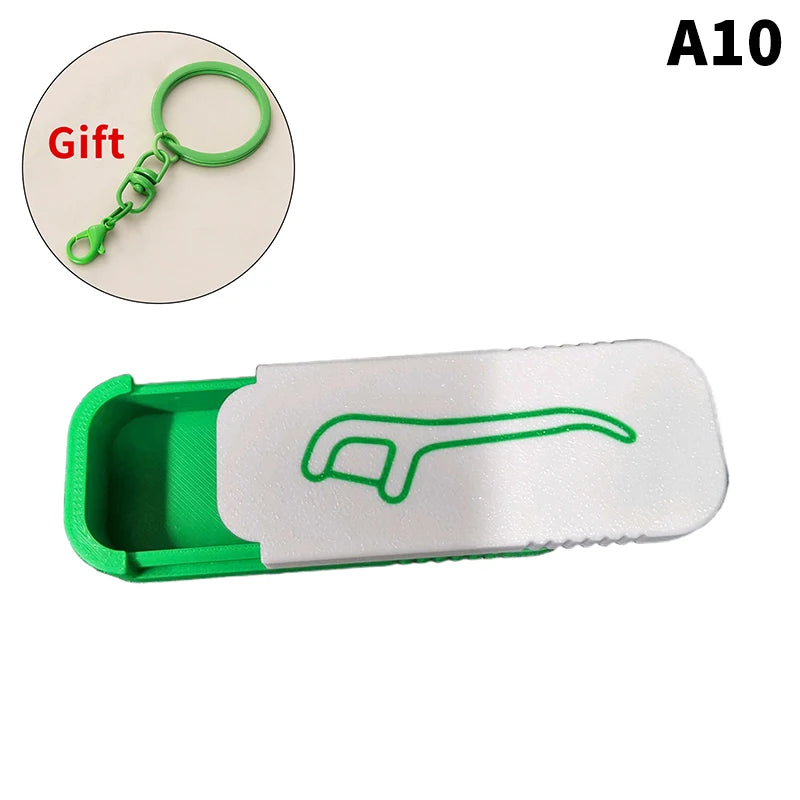 brosse dents interdentaire anneau cle moderne pratique blanc rouge