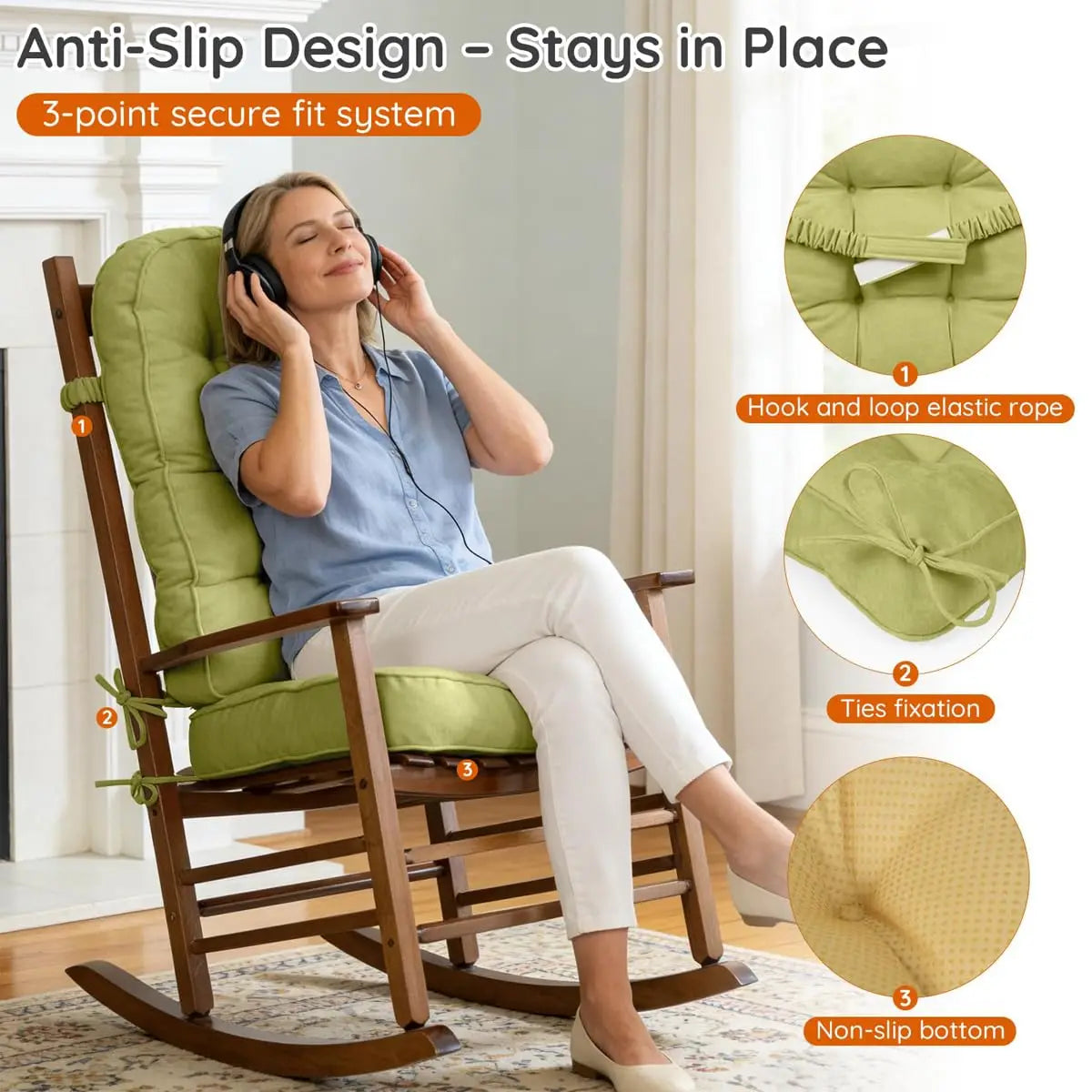 coussin chaise gris quadrillé imperméable confortable extérieur intérieur antidérapant coton pp tissage élevé qualité