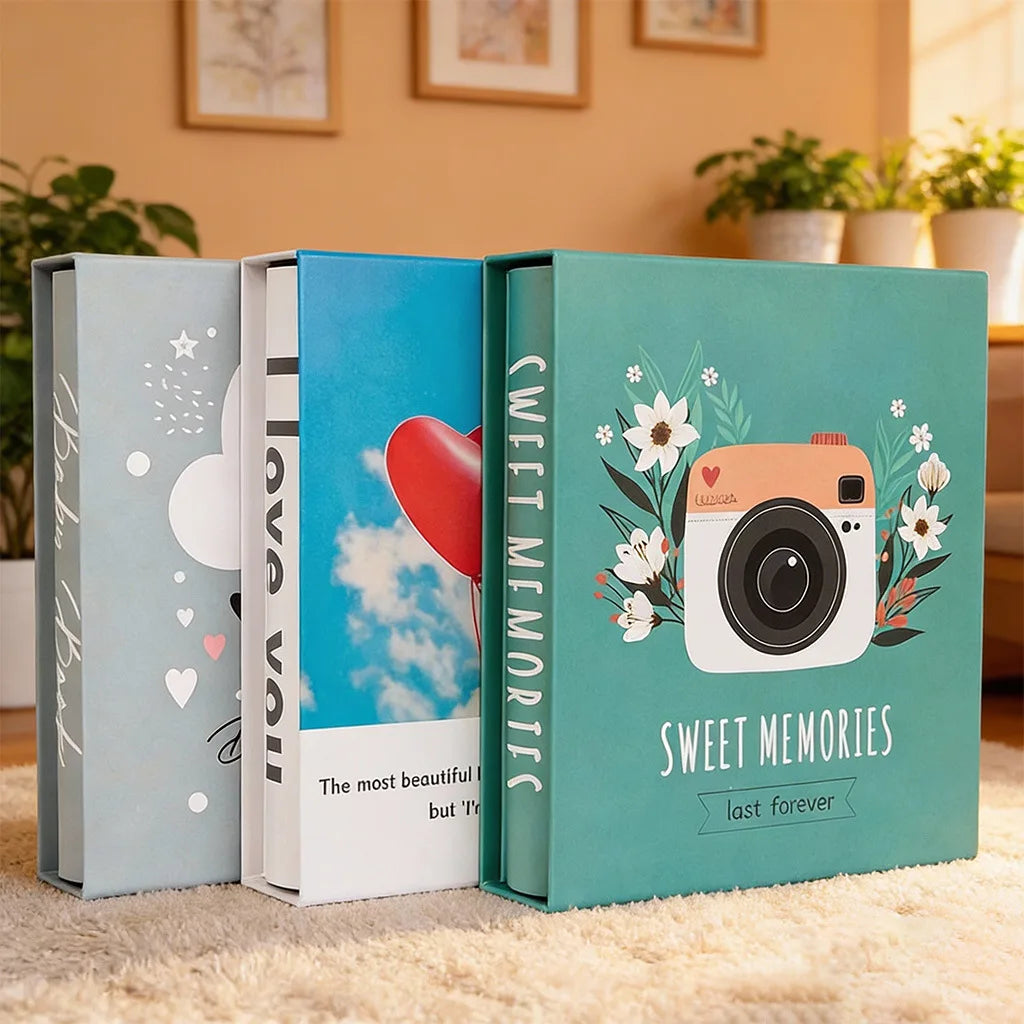 album photo moderne illustrations animales photos familiales blanc vert bleu