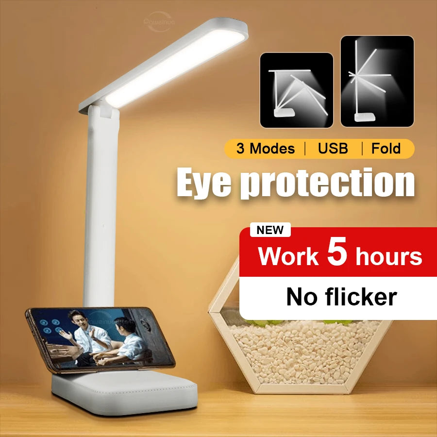 lampe led rechargeable blanc moderne minimaliste base plate flux lumineux variable ab