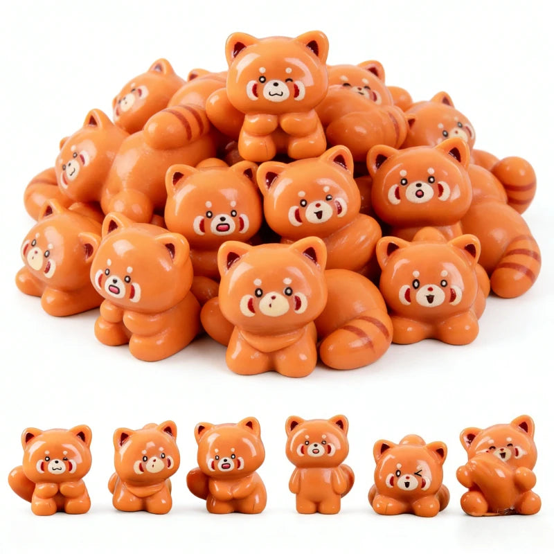 figurines chatons orange résine cartoon décoration fête 14+ pastoralescrição