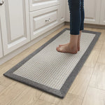 tapis cuisine beige gris antidérapant chenille moderne jute lavable sol intérieur