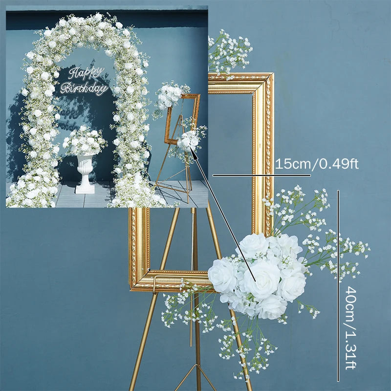 décoration florale romantique arc floral composition pot allée fleurie événement mariage anniversaire