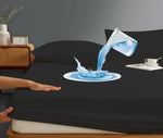 housses lit imperméables drap housse 100 polyester blanc unis modernes adultes king 160x200cm