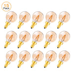 ampoules led vintage globe marron clair transparentes e12 220v 20000h 249 lumens 360°
