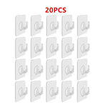 crochet mural transparent autoadhésif moderne porte serviettes organisation cuisine salle bain multiusage storage