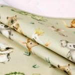 tapis bébé animaux mignons oiseaux lapins koalas 70cm 50cm polyester beige clair imperméable réutilisable