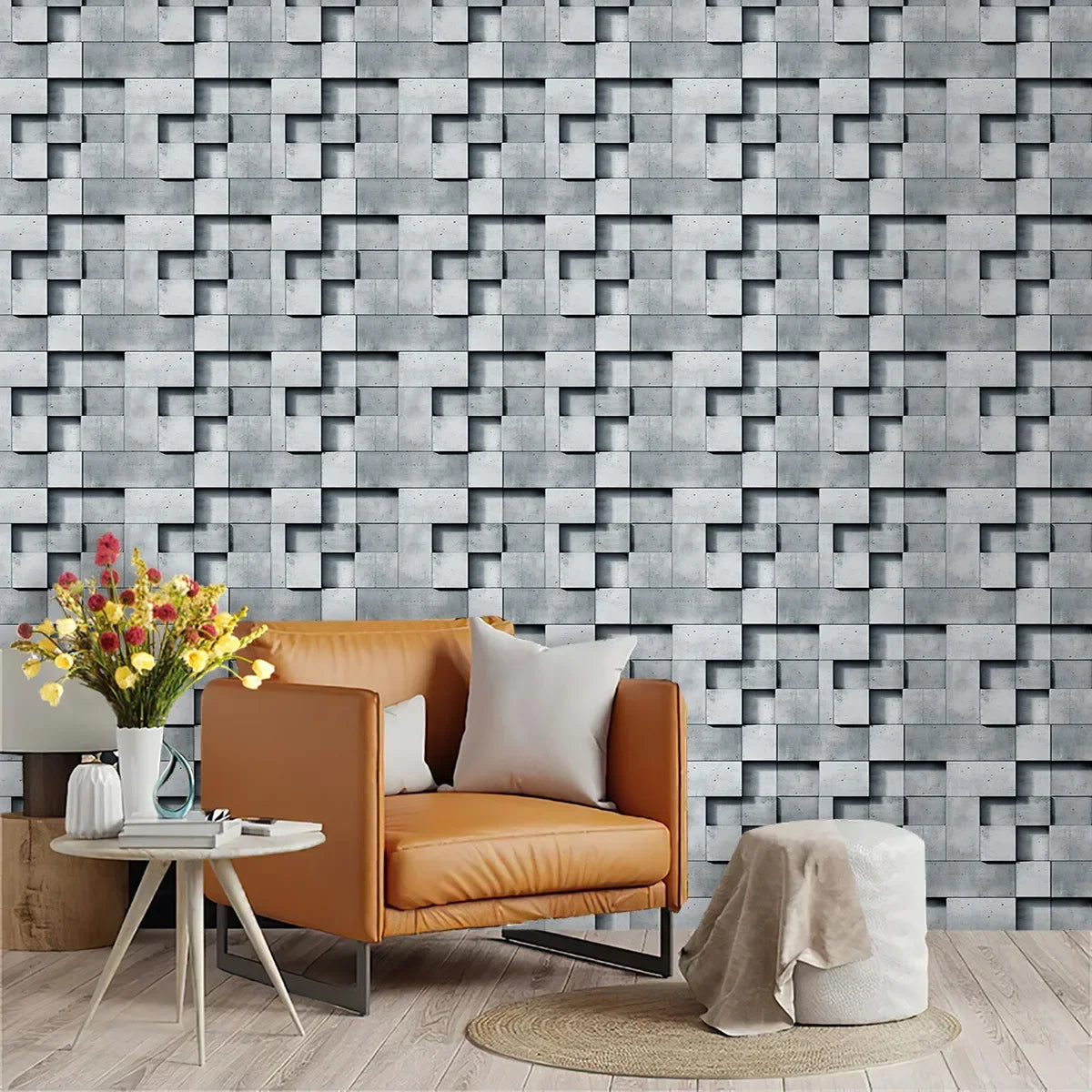 papier peint auto adhésif rayures bois moderne opaque 45x300cm mural abstrait imperméable