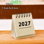 calendrier minimaliste spirale couleurs douces pages notes 2027 mémorisables moderne