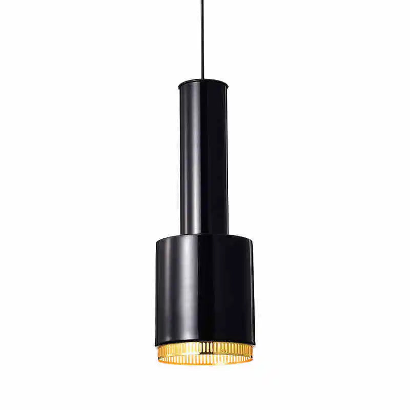Suspension lumineuse moderne or noir blanc éclairage chambre salon minimaliste