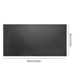 tapis barre silicone néoprène moderne perforé noir durable résistant chaleur comptoir maison