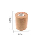 base lampe bois naturel blanc moderne minimaliste fixée E27 câble électrique interrupteur