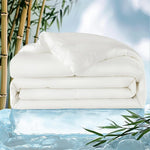 couvre lit été léger 100 bambou imprimé blanc moderne chambre lavable qualitéluxueuse