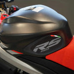 sticker reservoir moto rs660 noir gris vert rouge drapeau italien adhésif sport racing deux