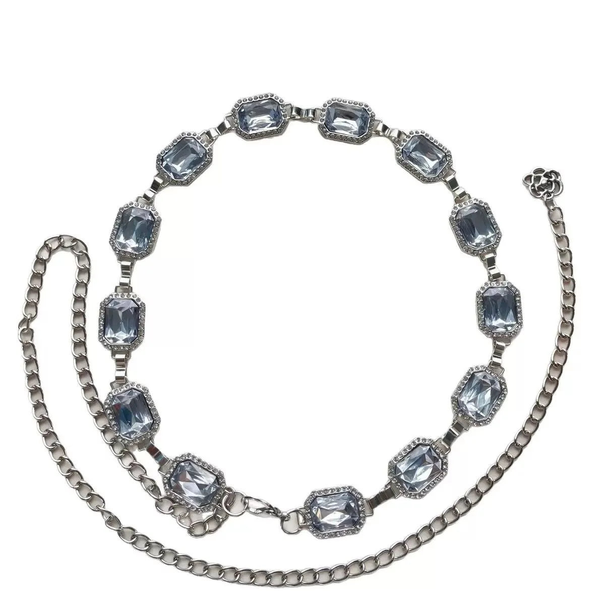 bracelet métal strass rouge vert marron noir bleu clair classique élégantSizeMode boucle