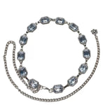 bracelet métal strass rouge vert marron noir bleu clair classique élégantSizeMode boucle