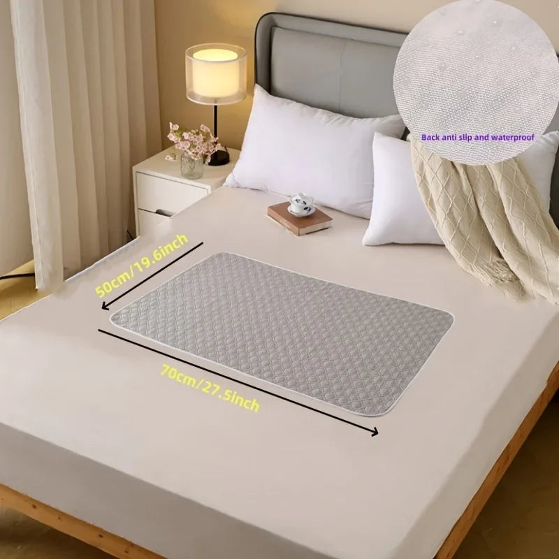 protège matelas gris clair beige texture quadrillée moderne anti fuites taille 80x120cm lavable main
